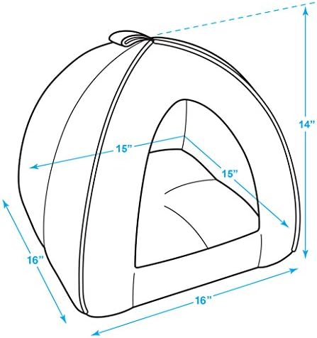 Best Pet Supplies Cat Bed for Indoor Cat, Domed Tent House - Image 4