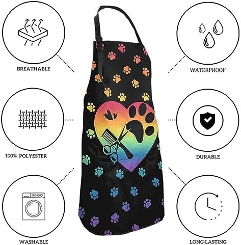 Art Apron with Pocket for Women Men - Image 4