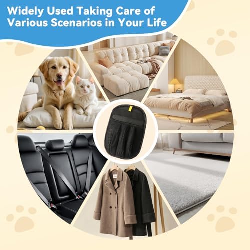 Pet Hair Removal Glove for Cats & Dogs, Five-Finger Electrostatic Pet Hair - Image 4