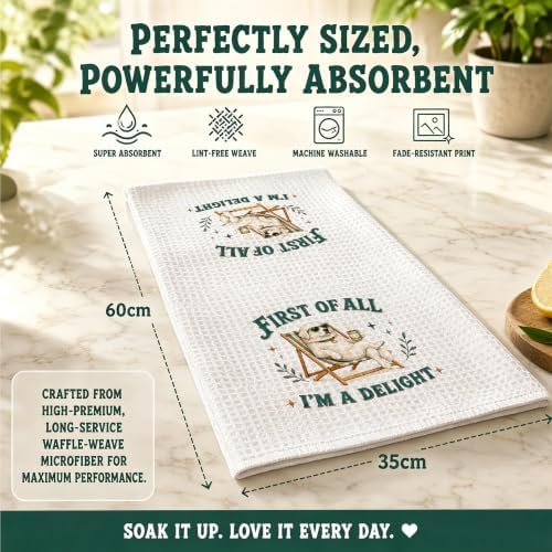 Great Pyrenees Kitchen Towel, Cute Dog Hand Towel, Funny Dog Lover Gift - Image 4