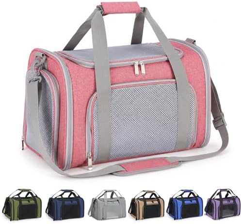 Large Pet Carrier for Cats and Small Dogs, Soft-Sided Travel Carrier by Unknown