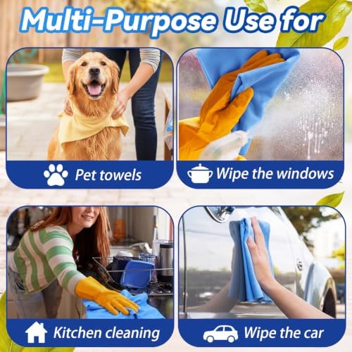 3 Pack Shammy Towel For Dog Large Ultra Absorber Towels For Dog Grooming - Image 6