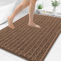 Smiry Bathroom Rugs 48X32, Extra Soft Rubber Backing Chenille Bath Mats by Smiry