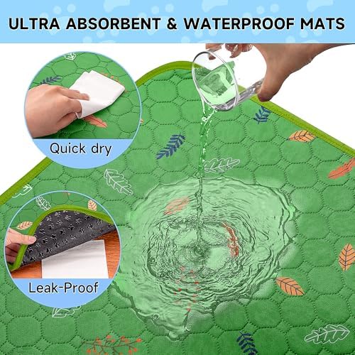 Sunheir Washable Pee Pads for Dogs 72"x72", Extra Large Reusable Puppy Pads Pet - Image 3