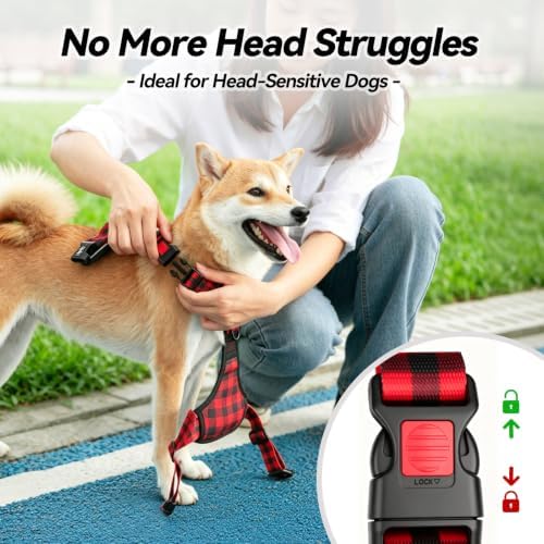 PoyPet Plaid Dog Harness Small, No Pull Vest - Image 2
