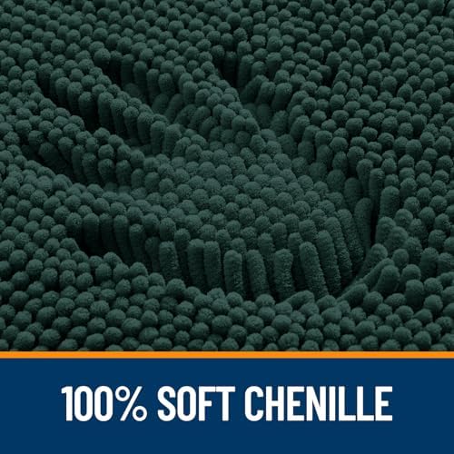 OLANLY Bathroom Runner Rugs 59x20, Extra Soft Absorbent Chenille Bath Rugs - Image 3