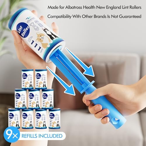 Albatross Health New England 999 Sheets Lint Rollers Refills, 9 Rollers - Image 2
