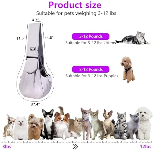 Dog Sling Water-Resistant Fabric - Image 2