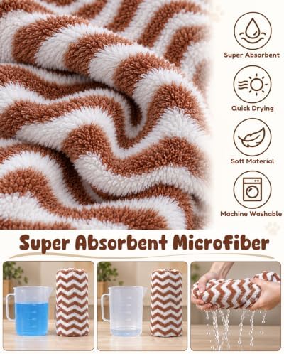 SHERCHPRY Dog Bathrobe Absorbent Microfiber Pet Drying Robe - Image 5