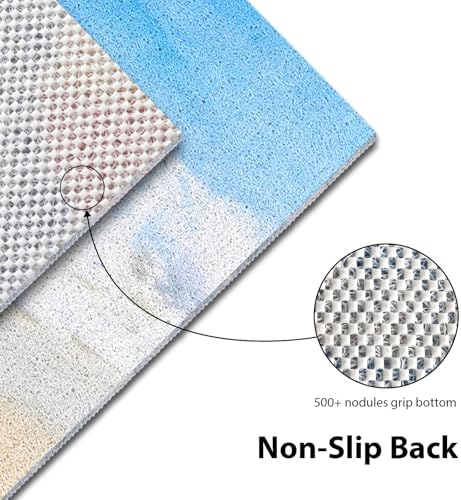 Square Shower Mat, Yonala 24 x 24 Inch Stylish Non Slip Shower Mats - Image 3