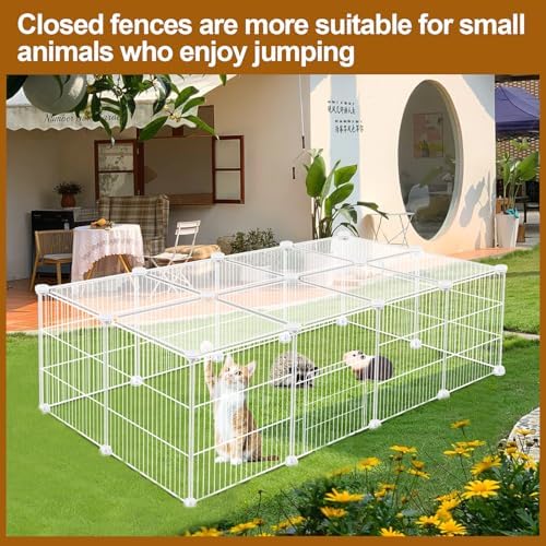 VISCOO 20 Panels Small Animal Playpen, Pet Playpen, Guinea Pigs Cages - Image 5