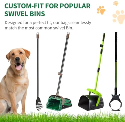 125 Pack Large Dog Poop Bags for A&H Swivel Bin Pooper Scooper - Image 4