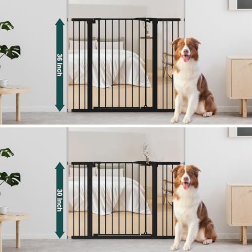 keny 36" Extra Tall Baby Gate for Doorways, Fits 29.7" to 46" Openings - Image 3