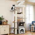 Gitelsnour Modern Cat Tree Tower, 2-Layer Condo & Perch, Big Hammock 102SG by Gitelnour