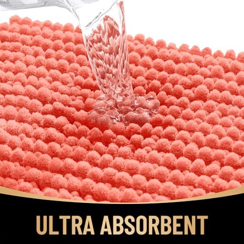 OLANLY Thick Chenille Bathroom Runner Rugs 47x17, Absorbent Bath Mat - Image 3