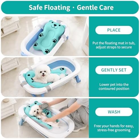 Soothing Dog Bath Mat with Non-Slip Comfort Cushion – Relieves Anxiety - Image 6