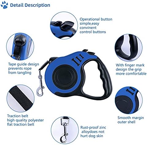 Retractable Dog Leash 16ft, Tangle-Free Expandable Leash - Image 4