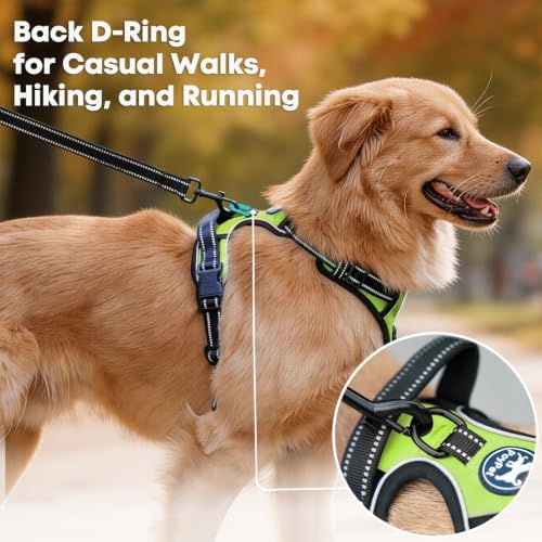 PoyPet No Pull Dog Harness Medium, Reflective Vest - Image 3