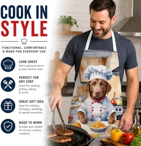 Caroline's Treasures Chesapeake Bay Retriever The Chef Apron Cooking Kitchen - Image 2