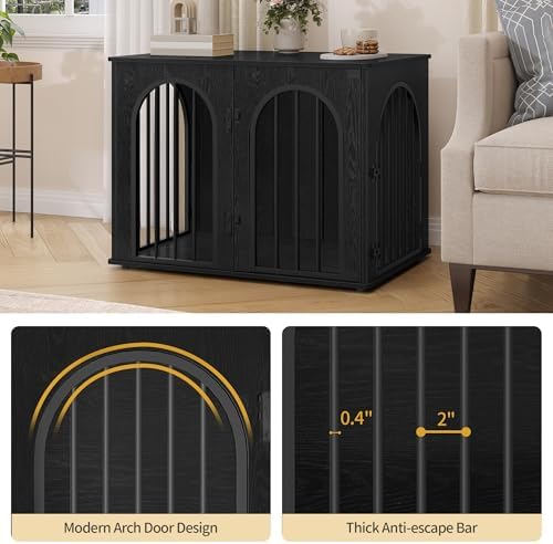 Hzuaneri 31.5'' Dog Crate Furniture, Dog Kennel Indoor - Image 5
