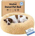 Calming Donut Dog Bed – Faux Fur Anti-Anxiety Pet Bed by Unknown