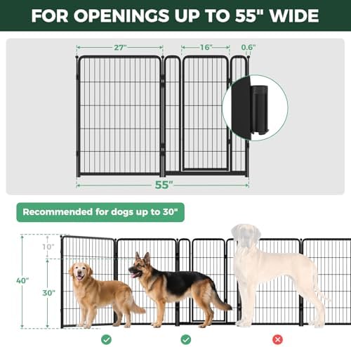 FXW Dog Gate, Extra Wide Adjustable - Image 6