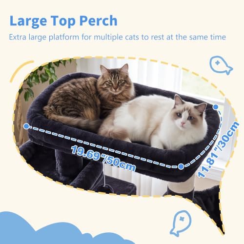 Heybly Cat Tree, 71-Inch-Tall Tower - Image 2