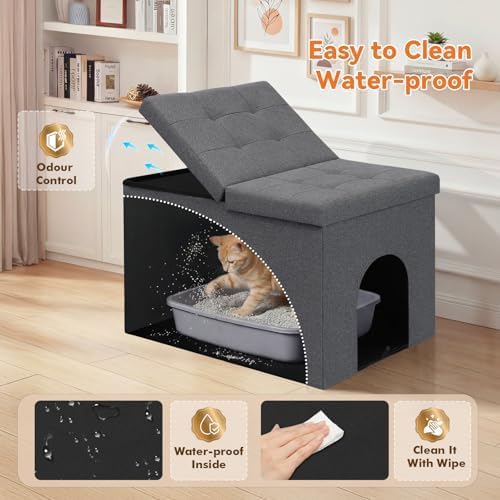 Zerbuger Cat Litter Box Enclosure Furniture - Image 6