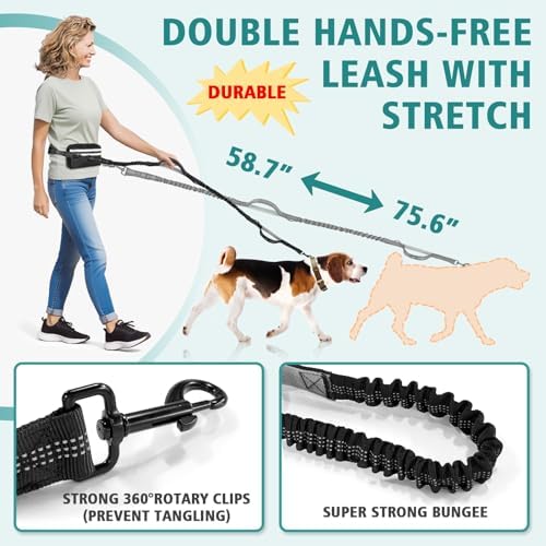 Hands Free Double Dog Leash for 2 Dogs - Image 5