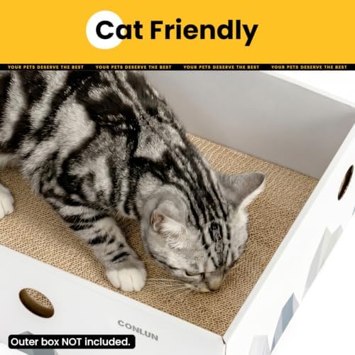 Conlun Cat Scratcher Heavy-Duty Double-Sided Cardboard Pad - Image 6