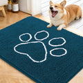 OLANLY Dog Door Mat for Muddy Paws 40x32, Paw Print Design Chenille Mud Mat by OLANLY