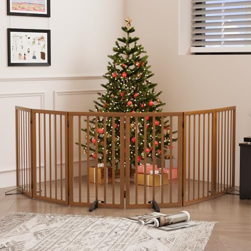 Dog Gates for Doorways, Tall Dog Gate Indoor, Foldable Pet Gates for Doorways - Image 5