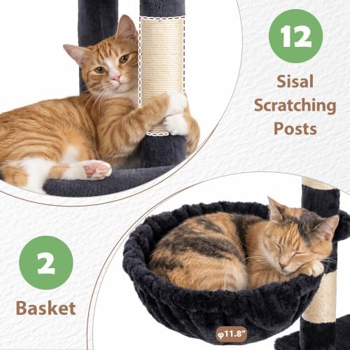 Gitelsnour Cat Tree Tower, Sturdy Structure - Image 4