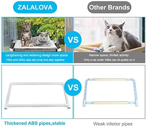 Cat Window Perch, Cat Hammock w/Fleece Blanket Upgraded Screw Suction Cups - Image 6