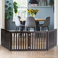 Dog Gate Pet Gate Indoor for Stairs Doorways 82x24 Inch 4 Panels Dog Fence by NovaMicrodermabrasion