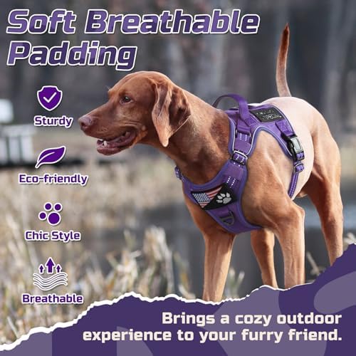 rabbitgoo Tactical Dog Harness for X-Large, No Pull Military Service Vest - Image 3