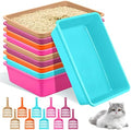Amyhill 10Pcs Open Cat Litter Box by Amyhill