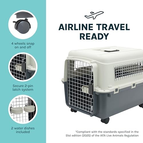 SportPet Airline Compliant MEDIUM 26.5" Travel Dog Kennel-Durable Plastic - Image 6