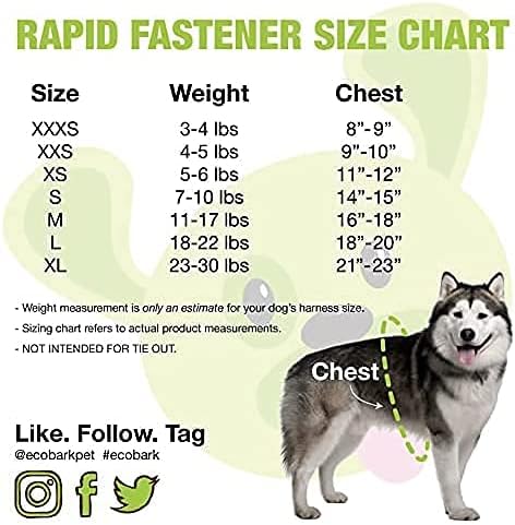 EcoBark Rapid Fastener Super Comfort Fully Adjustable Double Padded Step in Dog - Image 5