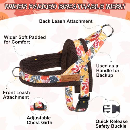 BEAUTYZOO Dog Harness Medium Sized and Leash Set, No Pull Pet Vest - Image 2