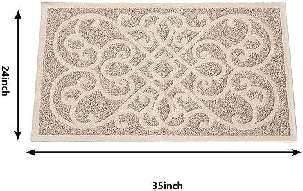 PetLike Cat Litter Box Mat, Thick Kitty Litter Trapping Mat, Waterproof - Image 2