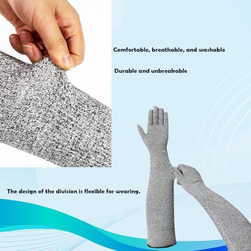 Pet Handling Gloves – 16" Extra-Long Cat Grooming Arm Sleeves, Anti-Scratch & - Image 3