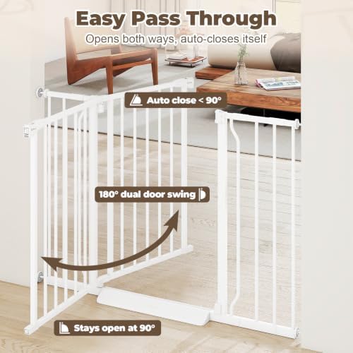 29"-45" Baby Gate for Stairs & Doorways, Auto Close Dog Gate Indoor - Image 3