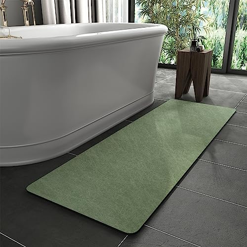 MontVoo -Bath Mat Rug-Rubber Backing Non Slip Quick Dry Absorbent Thin Bathroom by MontVoo