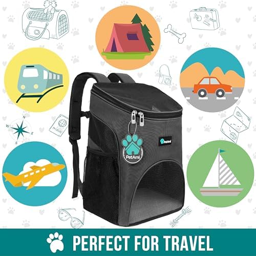 PetAmi Cat Backpack Carrier for Small Dogs and Large Cats, Airline Approved - Image 7