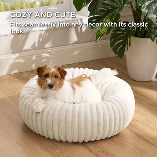 Bedsure ComfyFleece® Donut Small Dog Bed - Image 4