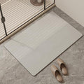 Mecko Bath Mat 24"x48", Ultra Thin Bathroom Rug fit Under Door Light Grey by Mecko