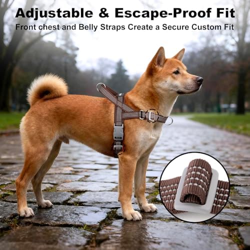 No Pull Dog Harness with Handle, Adjustable Soft Mesh Padded Vest - Image 5