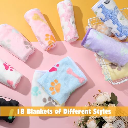 Chumia 18 Pcs Fleece Puppy Blanket - Image 6