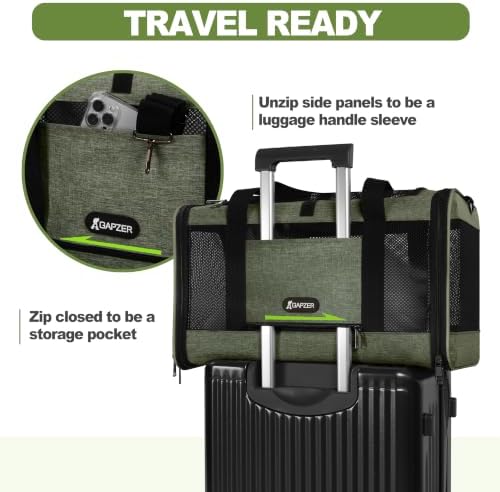 GAPZER Medium Cat Carrier Bag Lightweight, Soft-Sided Small Pet Carry Crate - Image 6